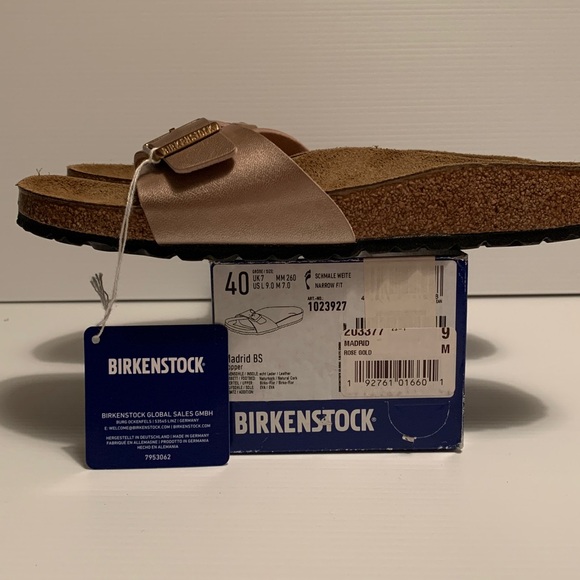 Birkenstock Madrid Buckle BS Copper Womens Slide Sandals 203377 EU 40 Size 9 US - Picture 10 of 14